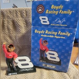 Boyds Racing Family NASCAR #8 Bear Figurine  Jacket...BUNDLE 2 BOYDS ADS $21